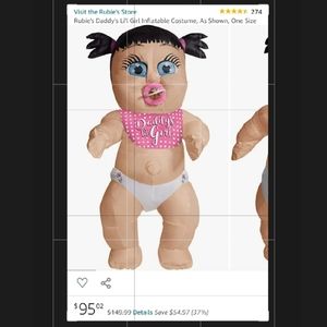 Baby girl Inflatable Costume